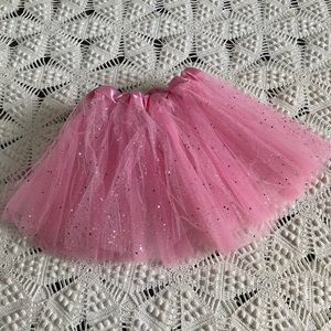 Sparkly pink dance dress up tutu skirt